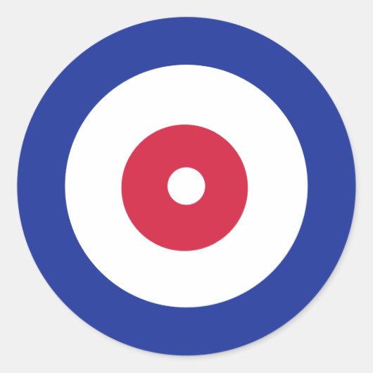 Curling Ronde Sticker (Voorkant)
