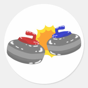 Curling Ronde Sticker