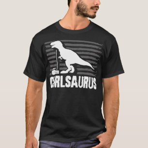 Curling Saurus Dinosaur Curling Stone Winter Sport T-shirt