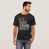 Curling saying outfit curling curling player t-shirt (Voorkant volledig)