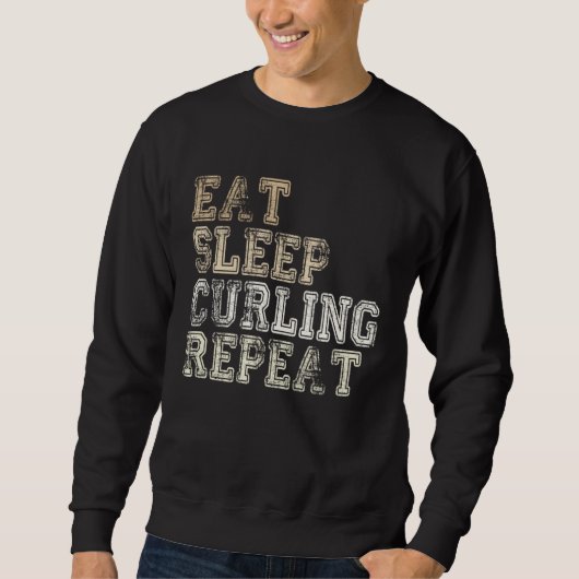 Curling saying outfit curling curling player trui (Voorkant)