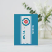 Curling sheet Curling stones Briefkaart (Staand voorkant)