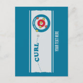 Curling sheet Curling stones Briefkaart (Voorkant)