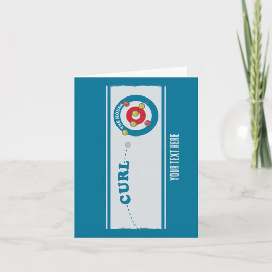 Curling sheet Curling stones Kaart (Voorkant)