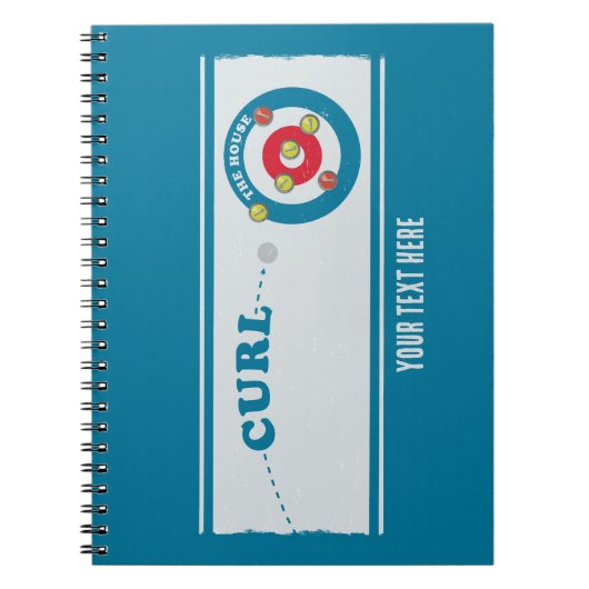 Curling sheet Curling stones Notitieboek (Voorkant)