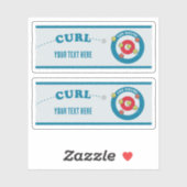 Curling sheet Curling stones Sticker (Vel)