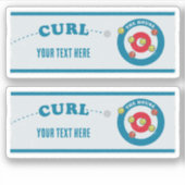 Curling sheet Curling stones Sticker (Voorkant)