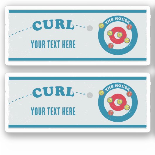 Curling sheet Curling stones Sticker (Voorkant)