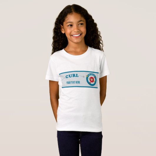 Curling sheet Curling stones T-shirt (Voorkant volledig)