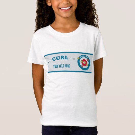Curling sheet Curling stones T-shirt (Voorkant)