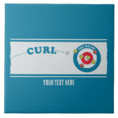 Curling sheet Curling stones Tegeltje (Voorkant)