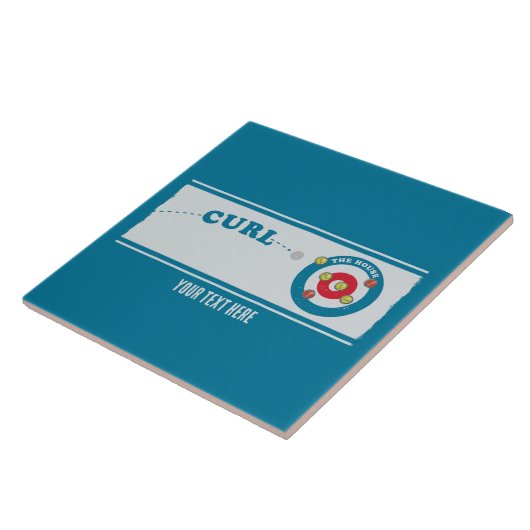 Curling sheet Curling stones Tegeltje (Zijkant)