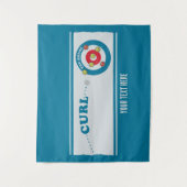 Curling sheet Curling stones Wandkleed (Voorkant)