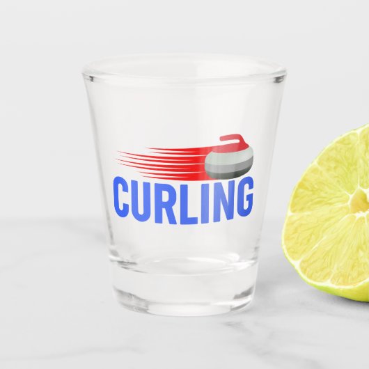 Curling Shot Glas (Voorkant)