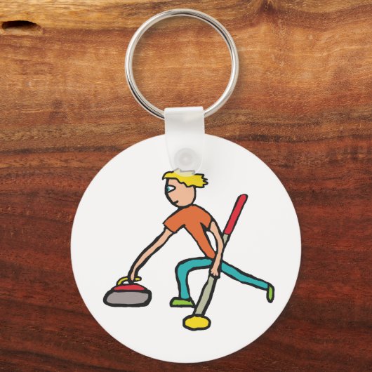 Curling Sleutelhanger (Achterkant)