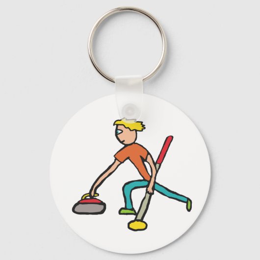 Curling Sleutelhanger (Achterkant)