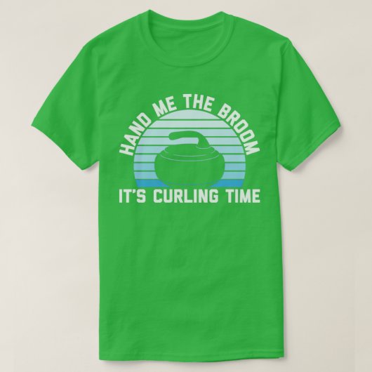 Curling spelers 1 t-shirt (Design voorkant)