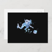 Curling Splash Briefkaart (Voorkant / Achterkant)