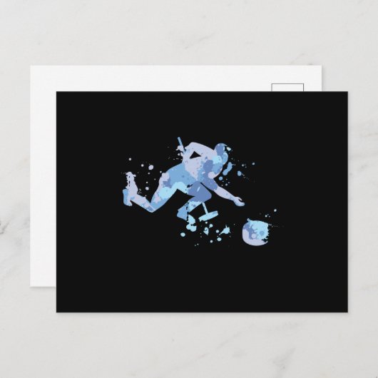 Curling Splash Briefkaart (Voorkant / Achterkant)