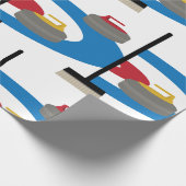 Curling Sport Cadeaupapier (Hoek)