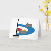 Curling Sport Kaart (Gele Bloem)