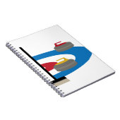 Curling Sport Notitieboek (Rechterzijde)