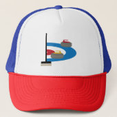 Curling Sport Trucker Pet (Voorkant)