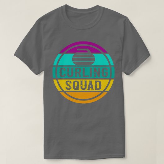 Curling Squad Vintage 1 T-shirt (Design voorkant)