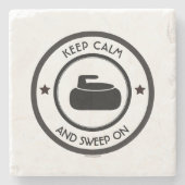 Curling Stenen Onderzetter (Voorkant)