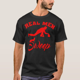 Curling Stone Mannen Curler Player Ice Winter Spor T-shirt