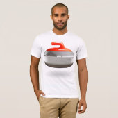 Curling Stone Mannen T-shirt (Voorkant volledig)