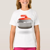Curling Stone Meisjes T-shirt (Voorkant)
