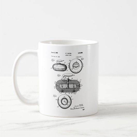 Curling Stone Patent Koffiemok (Links)