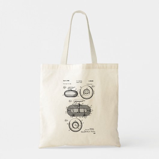 Curling Stone Patent Tote Bag (Achterkant)