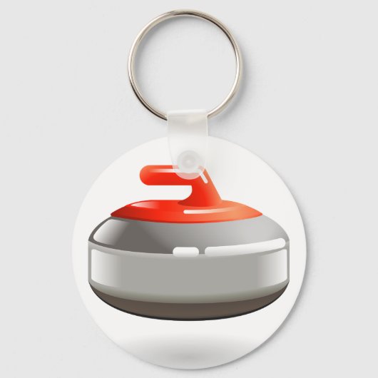 Curling Stone Sleutelhanger (Voorkant)