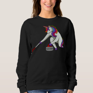 Curling Stone Unicorn Curler Winter Sports Trui