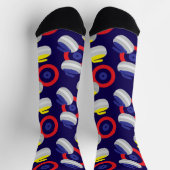 Curling Stones en Targets Patroon Sokken (Top)