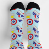 Curling Stones en Targets Patroon Sokken (Top)