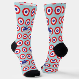 Curling Stones en Targets Sokken