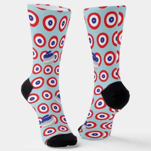 Curling Stones en Targets Sokken