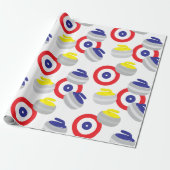 Curling Stones IJssport Cadeaupapier (Uitgerold)