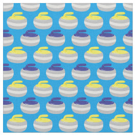 Curling Stones Patroon Stof