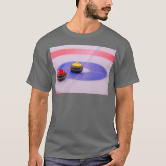Curling Swiss Artwork Photography T-shirt