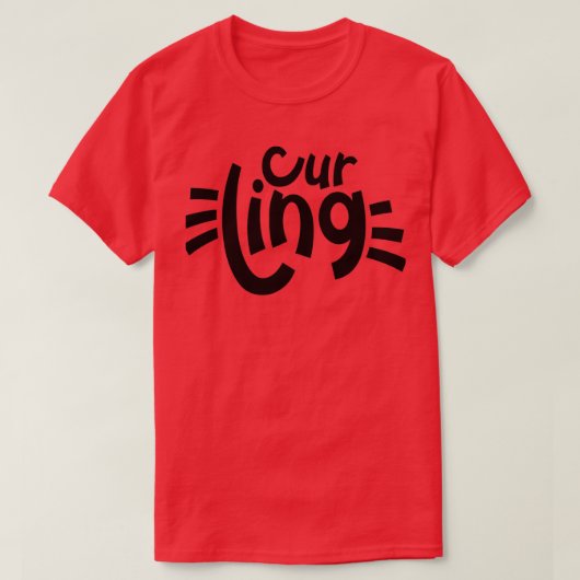 Curling Team 1 T-shirt (Design voorkant)