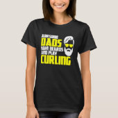 Curling team father's day beard  curling player t-shirt (Voorkant)