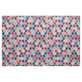 Curling TIle Fabric - Rood/blauw/grijs Stof (Fat Quarter)