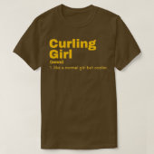Curling van meisjes t-shirt (Design voorkant)