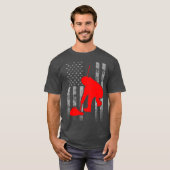 Curling Vlag met Sweeper T-shirt (Voorkant volledig)