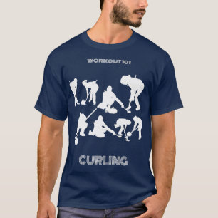 Curling-werkout T-shirt