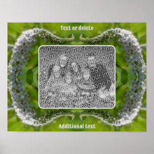 Curling Wildflower Lijst Creëer Je eigen foto Poster
